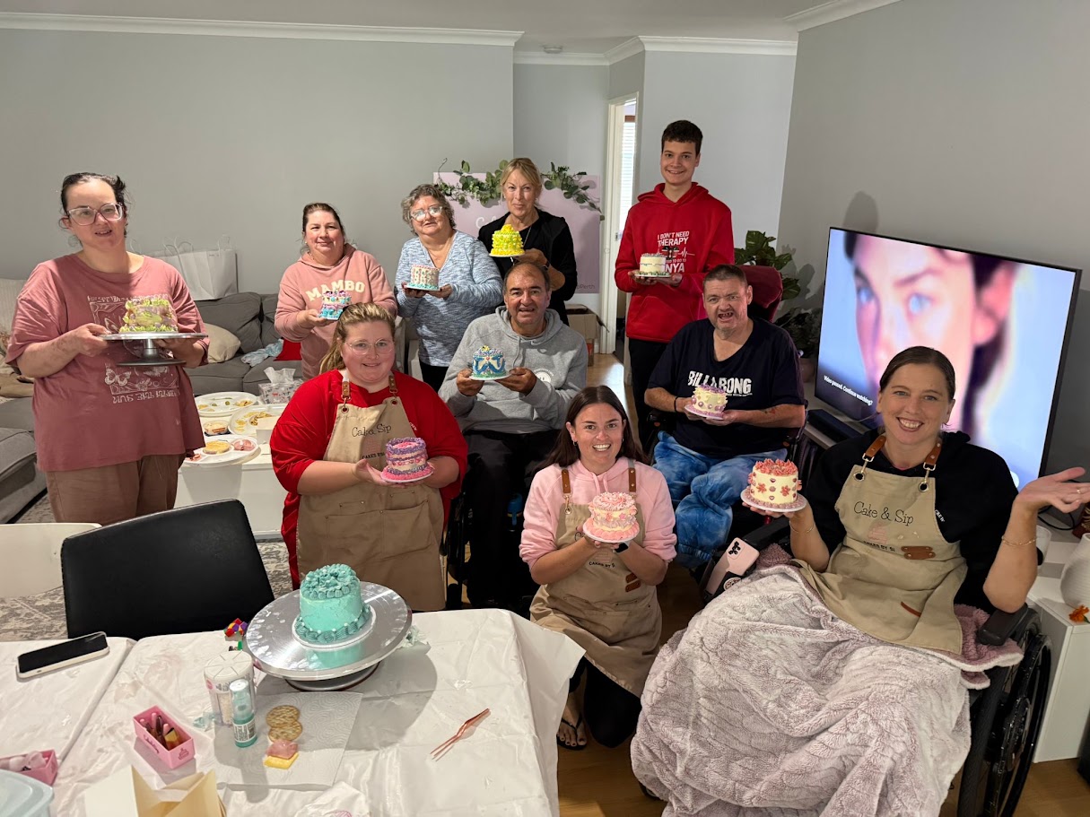 Happiness Crew staff and participants sharing time together